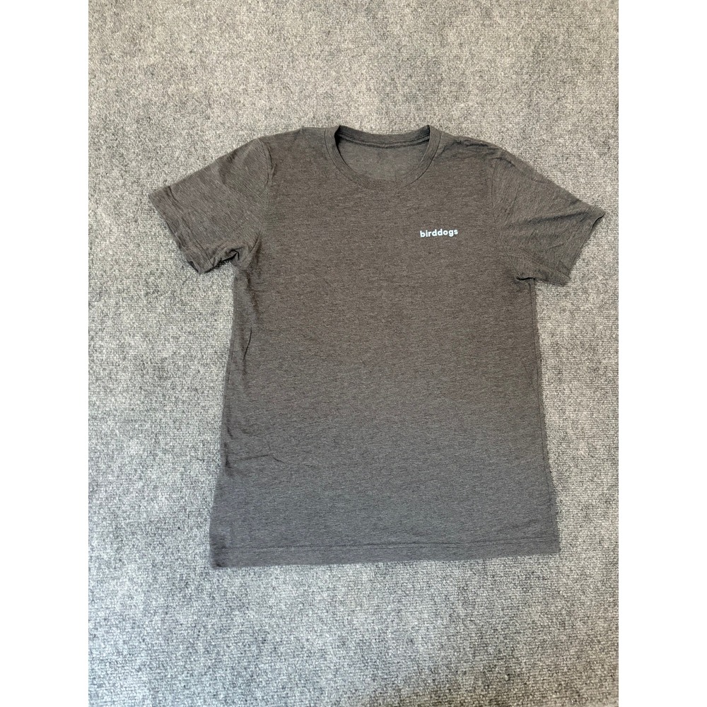 Birddogs Mens Graphic T-Shirt Gray Heather Crewneck Short Sleeve No Size Tag S?